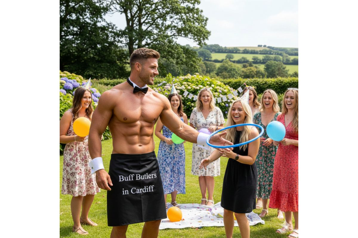 cheeky butlers hosting party games at a birthday party event